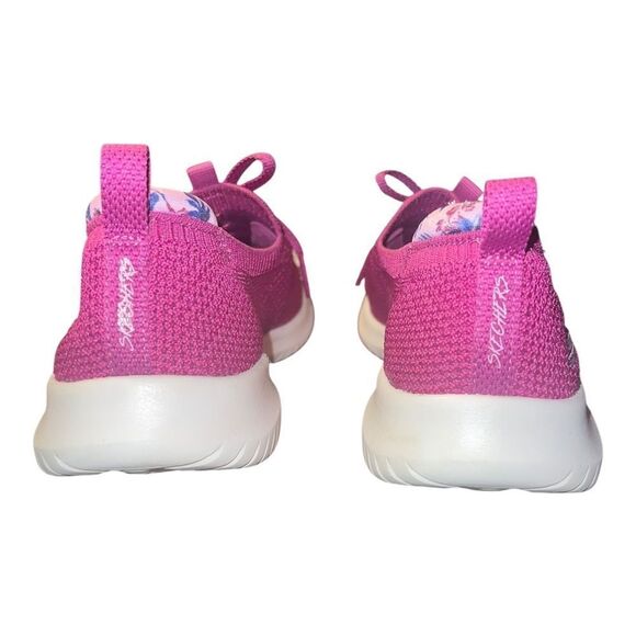 Skechers Women's Ultra Flex Washable Slip Ons Flourishing View Raspberry Pink 5M - Picture 4 of 10